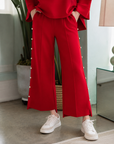 Farrah French Scuba Pearl Pant - Dark Colors