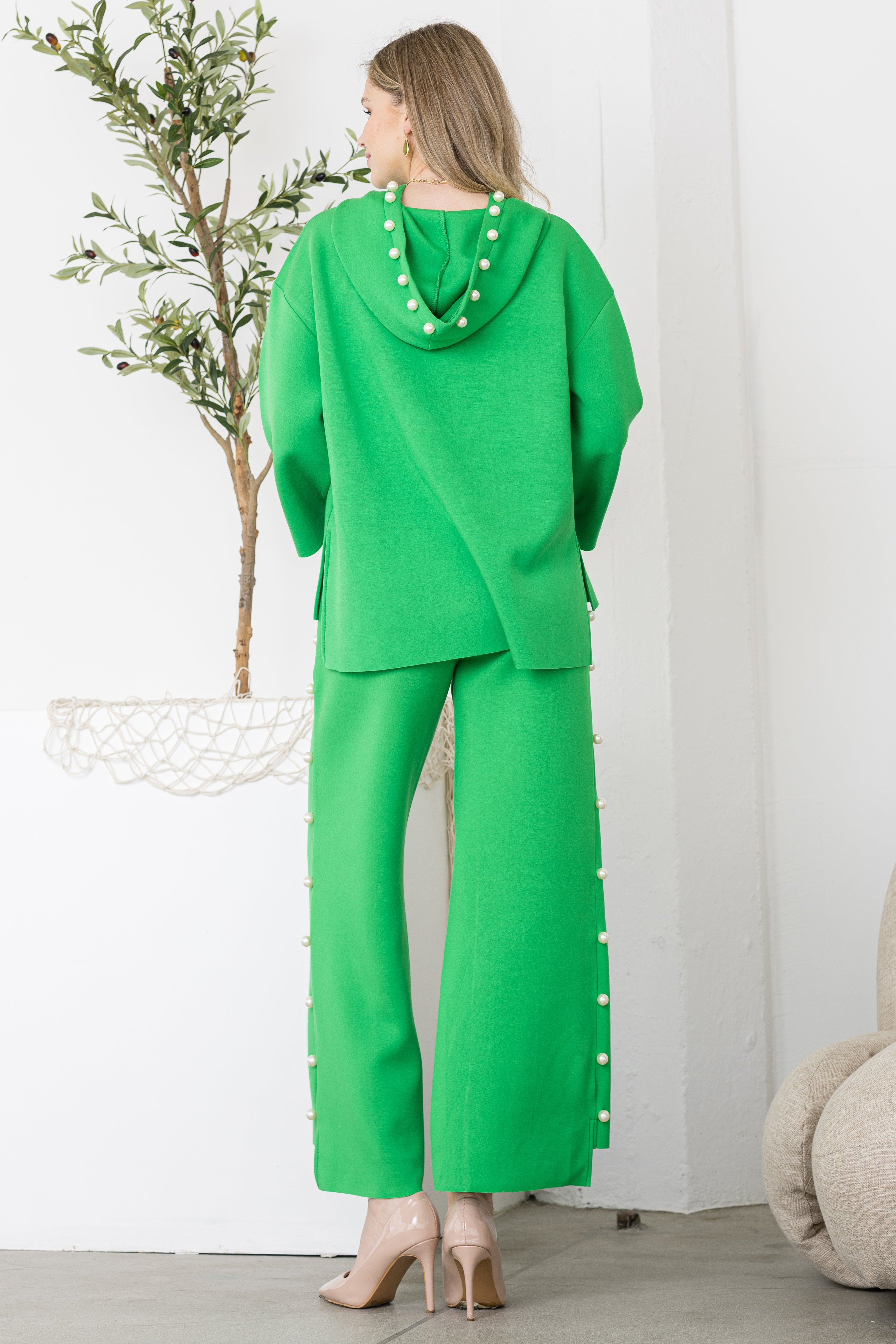 Francine French Scuba Pearl Hoodie - Light Colors