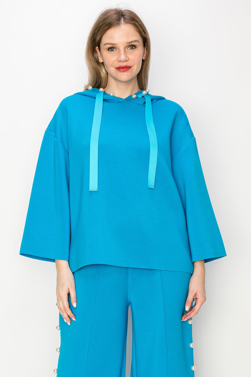 Francine French Scuba Pearl Hoodie - Light Colors