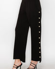 Farrah French Scuba Pearl Pant - Dark Colors