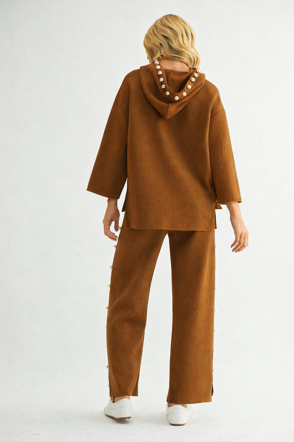 Farrah French Scuba Pearl Pant - Dark Colors