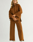 Farrah French Scuba Pearl Pant - Dark Colors
