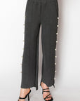 Farrah French Scuba Pearl Pant - Dark Colors