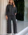 Farrah French Scuba Pearl Pant - Dark Colors