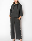 Farrah French Scuba Pearl Pant - Dark Colors