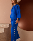 Farrah French Scuba Pearl Pant - Dark Colors