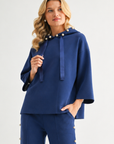 Francine French Scuba Pearl Hoodie - Dark Colors