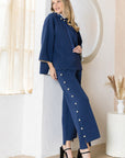 Francine French Scuba Pearl Hoodie - Dark Colors