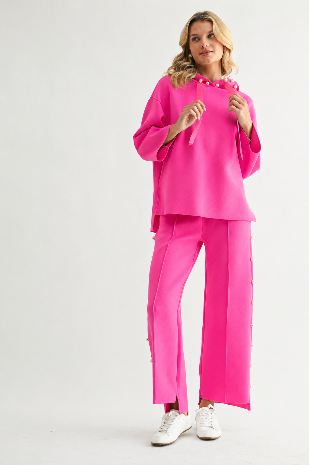 Farrah French Scuba Pearl Pant - Light Colors