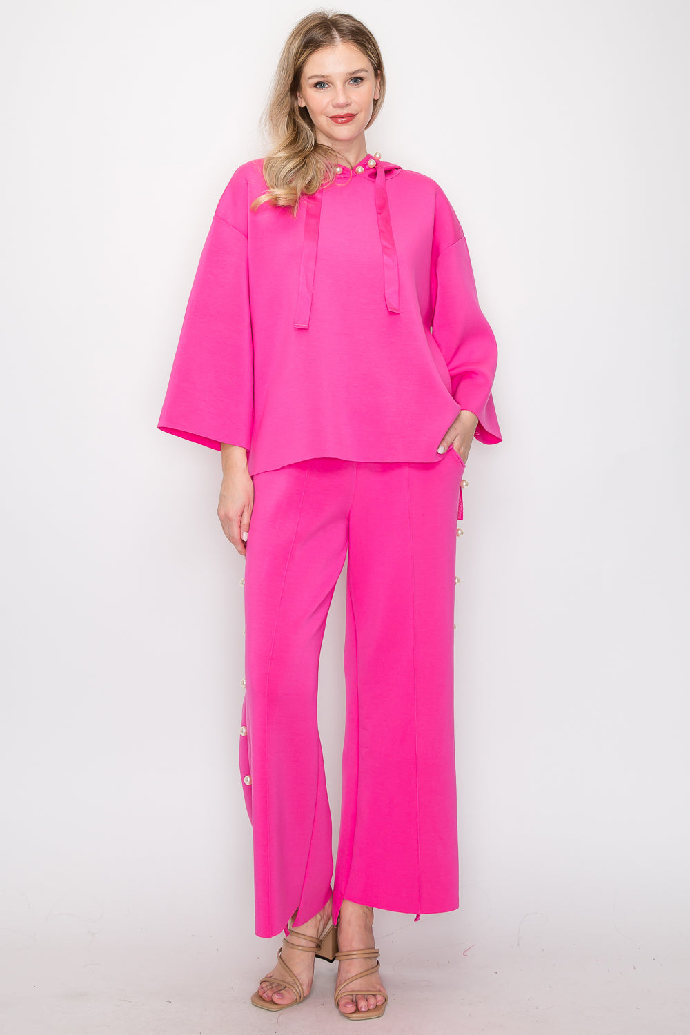 Farrah French Scuba Pearl Pant - Light Colors
