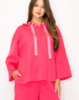 Francine French Scuba Pearl Hoodie - Light Colors