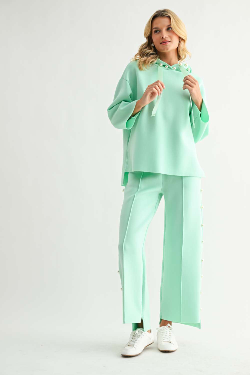 Farrah French Scuba Pearl Pant - Light Colors