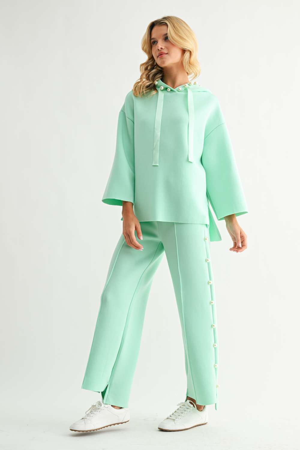 Farrah French Scuba Pearl Pant - Light Colors