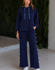 Farrah French Scuba Pearl Pant - Dark Colors