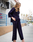 Francine French Scuba Pearl Hoodie - Dark Colors