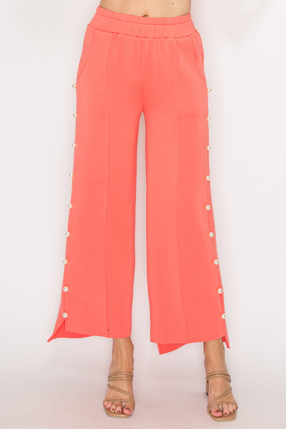 Farrah French Scuba Pearl Pant - Light Colors