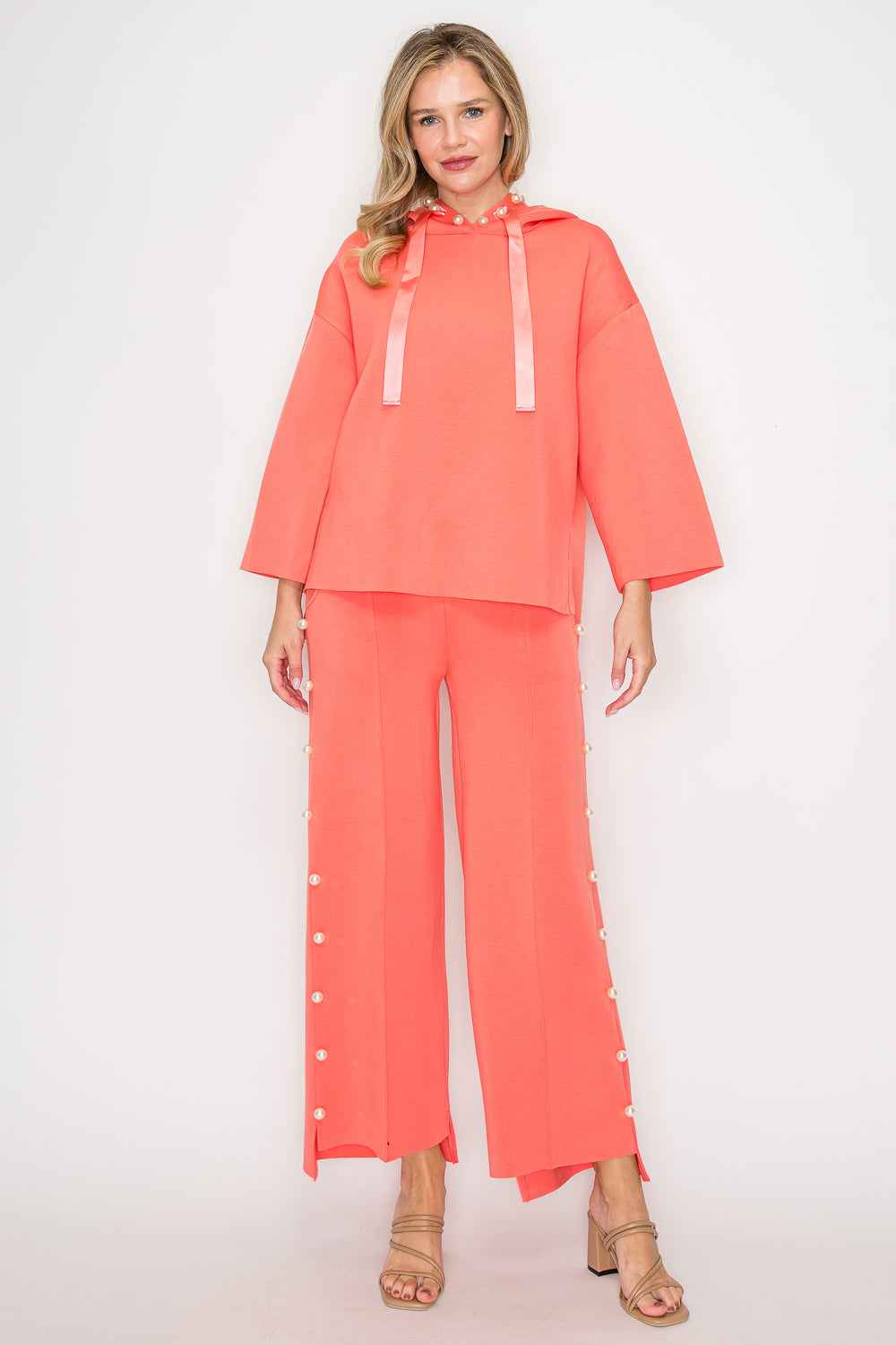 Francine French Scuba Pearl Hoodie - Light Colors