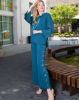 Farrah French Scuba Pearl Pant - Dark Colors