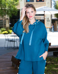 Francine French Scuba Pearl Hoodie - Dark Colors