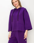 Francine French Scuba Pearl Hoodie - Dark Colors