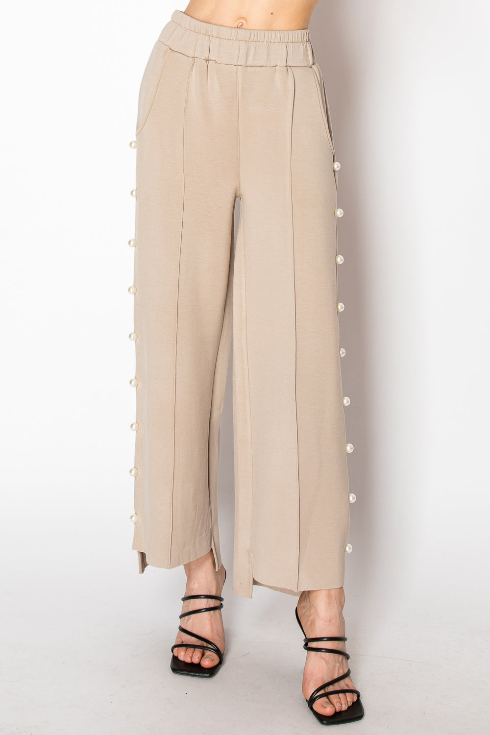 Farrah French Scuba Pearl Pant - Light Colors