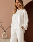 Francine French Scuba Pearl Hoodie - Light Colors