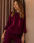 Francine French Scuba Pearl Hoodie - Dark Colors