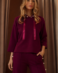 Francine French Scuba Pearl Hoodie - Dark Colors