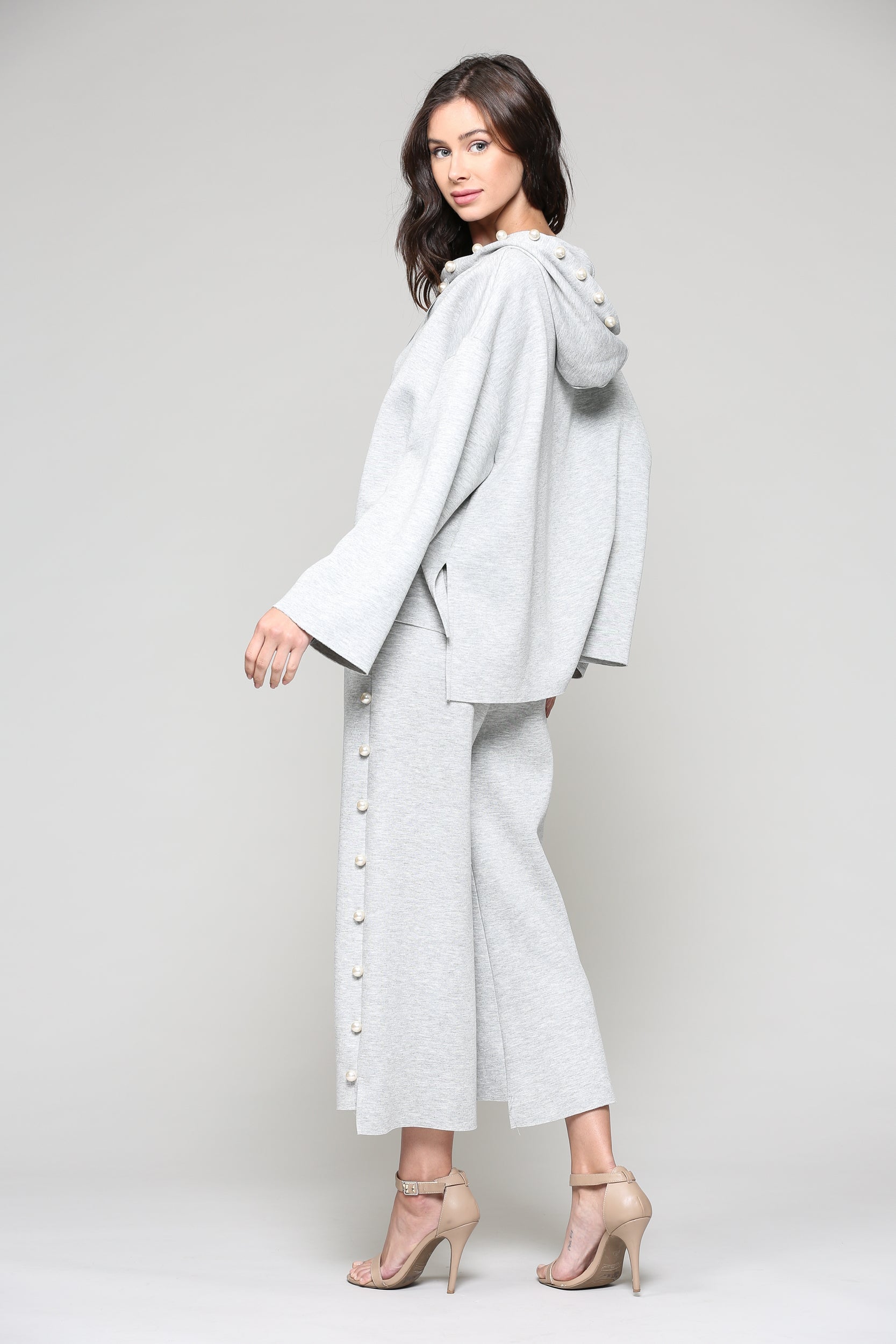 Francine French Scuba Pearl Hoodie - Light Colors