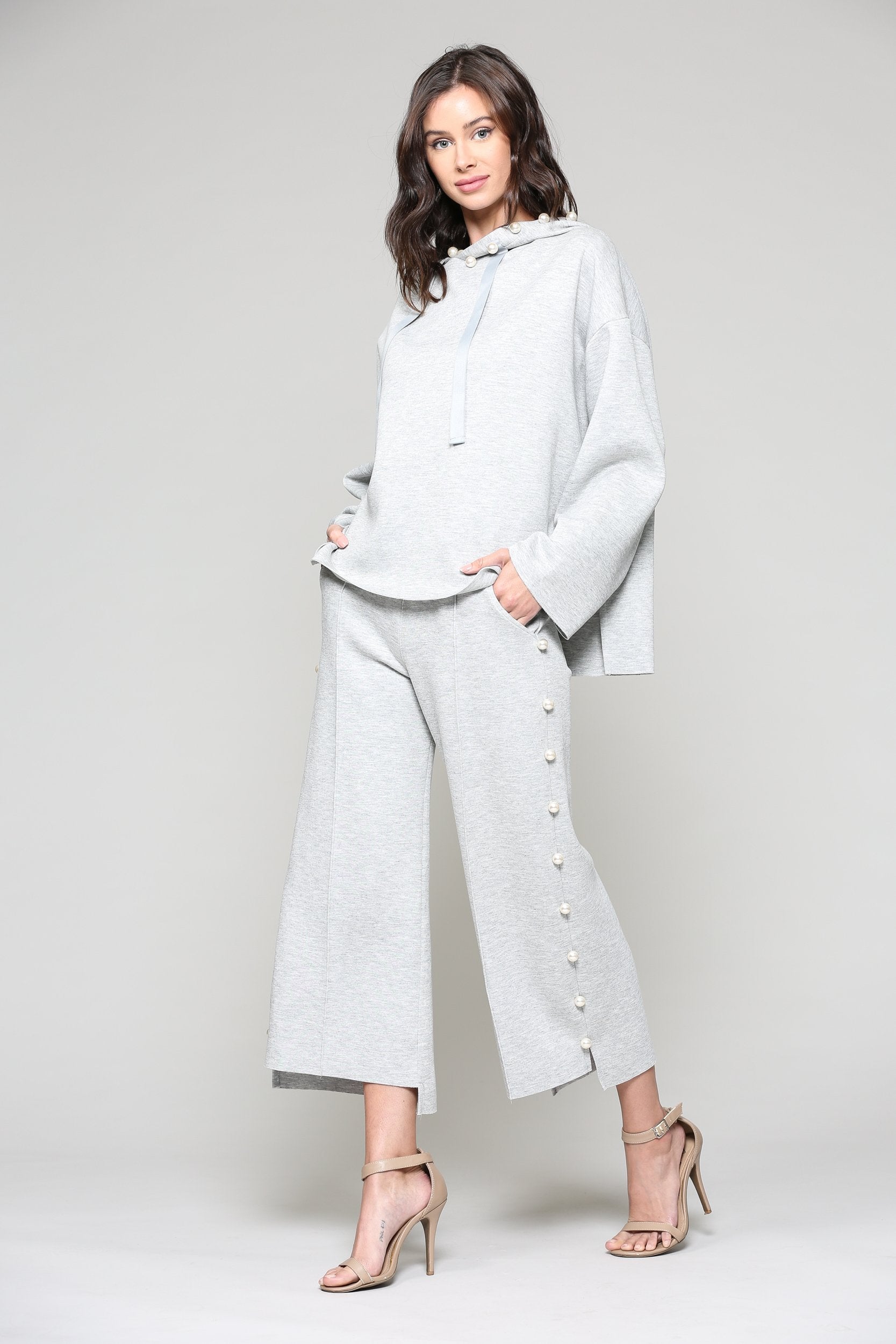 Farrah French Scuba Pearl Pant - Light Colors