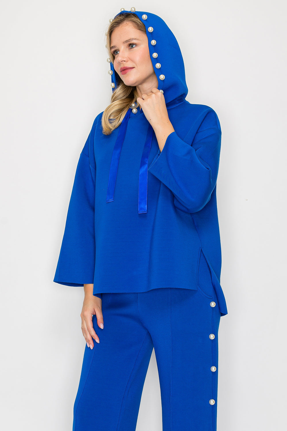 Francine French Scuba Pearl Hoodie - Dark Colors