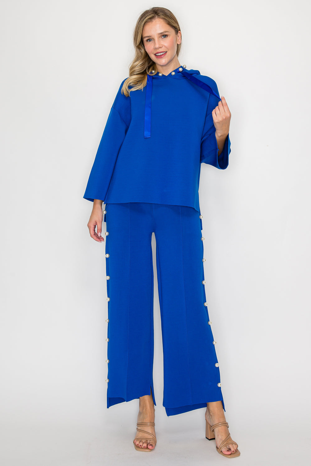 Farrah French Scuba Pearl Pant