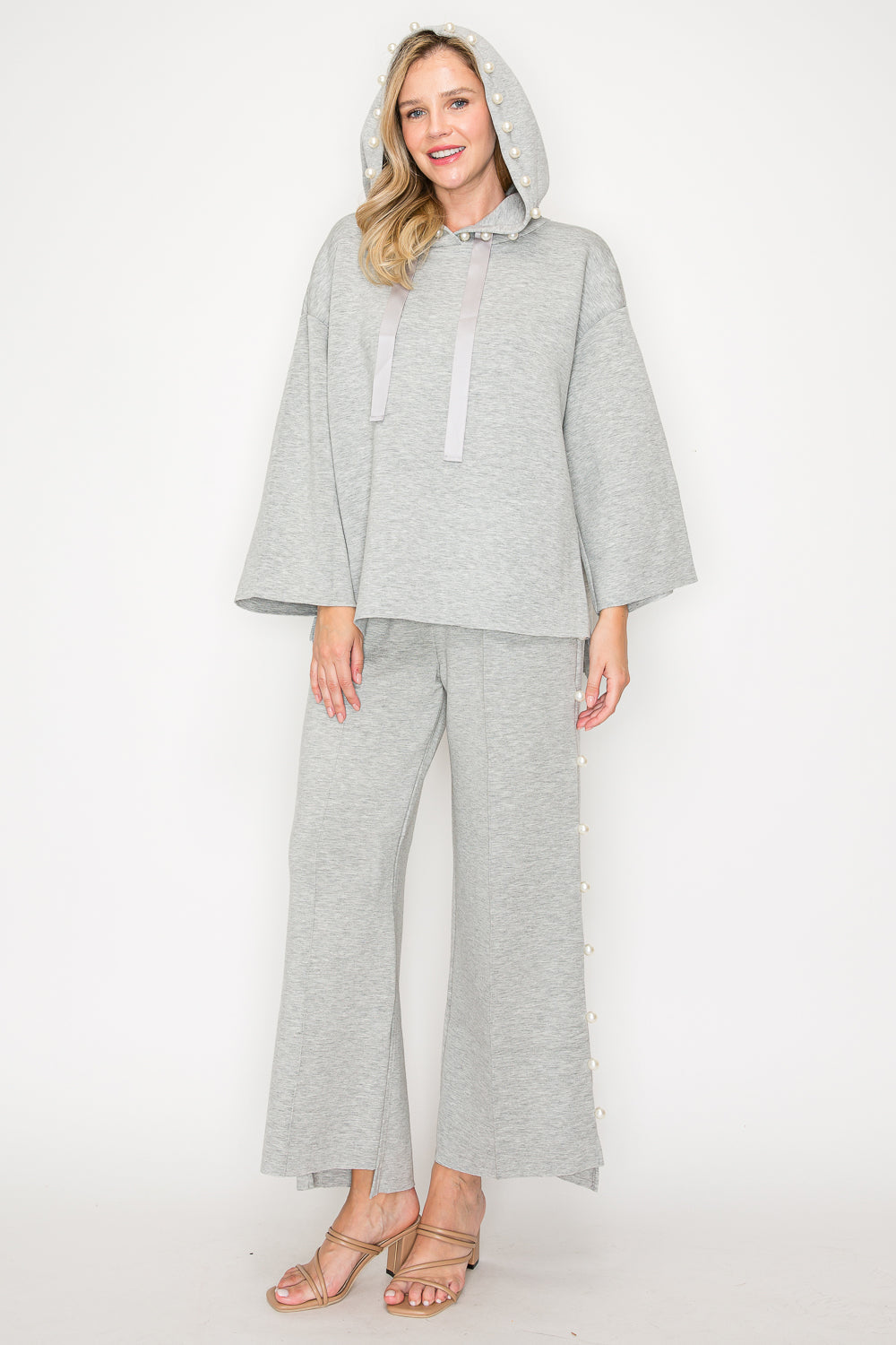 Francine French Scuba Pearl Hoodie - Light Colors