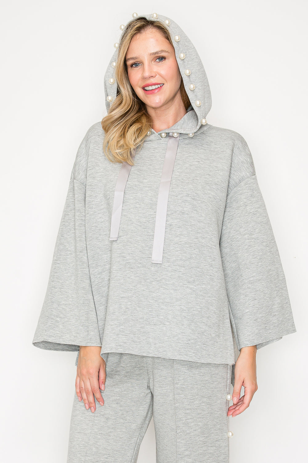 Francine French Scuba Pearl Hoodie - Light Colors