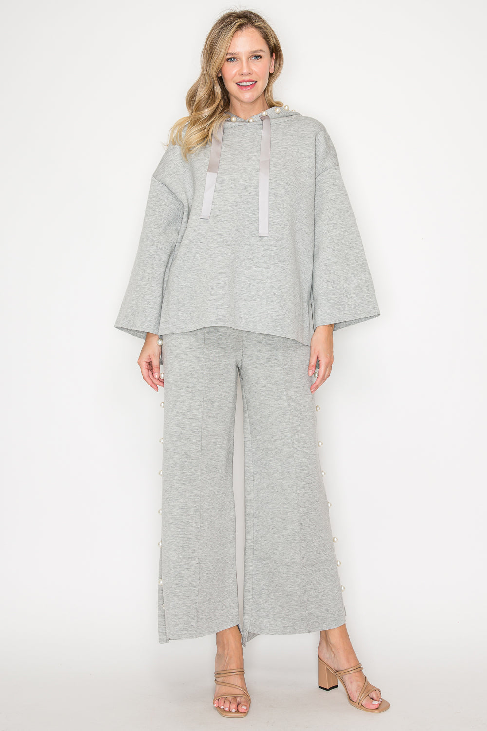 Francine French Scuba Pearl Hoodie - Light Colors
