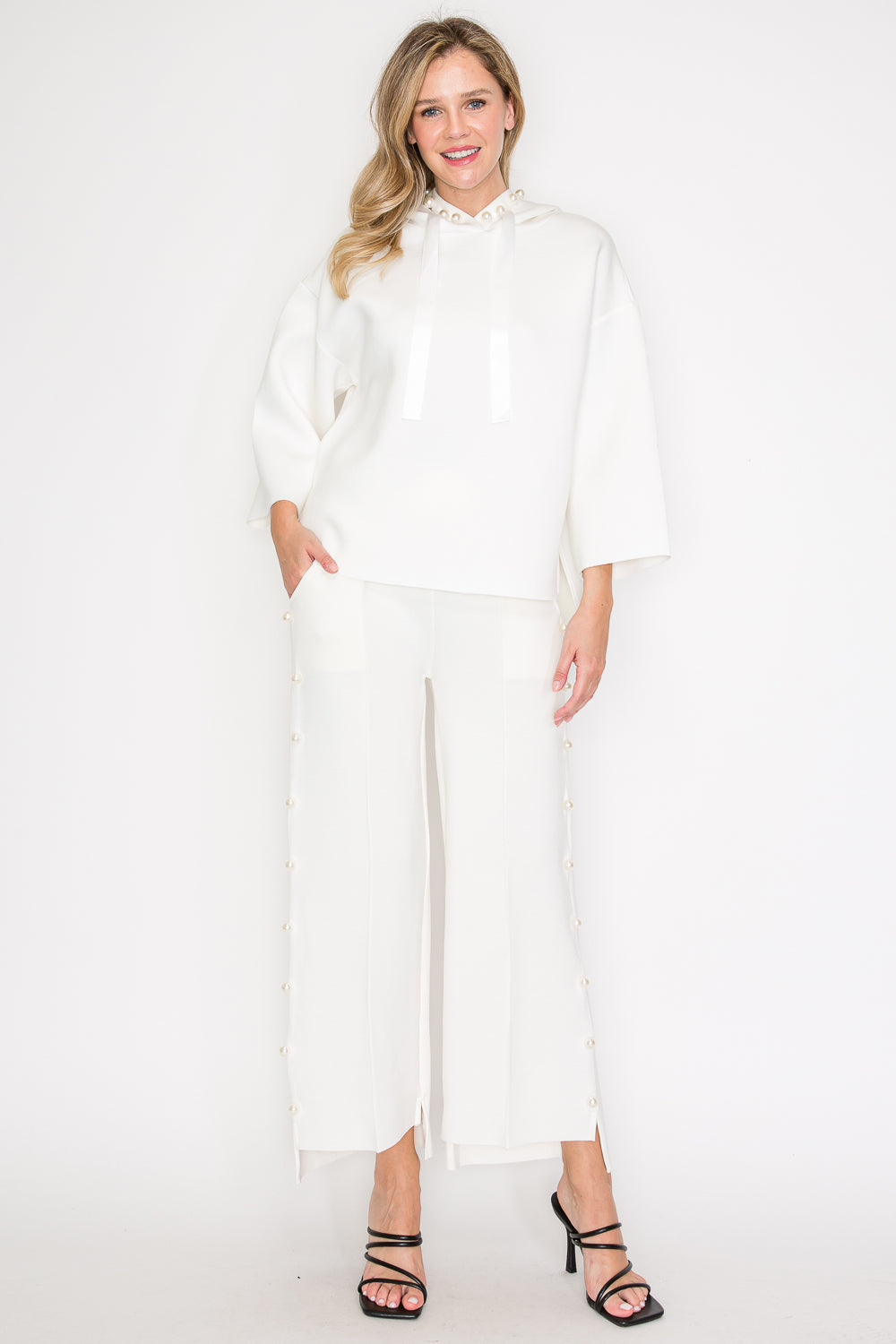 Farrah French Scuba Pearl Pant - Light Colors