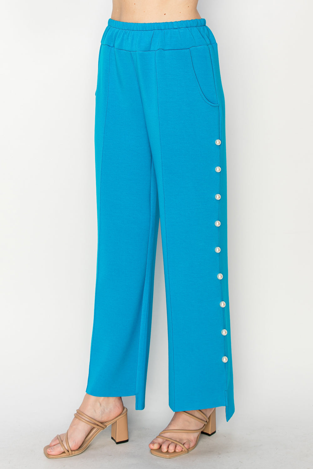 Farrah French Scuba Pearl Pant - Light Colors