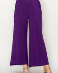 Farrah French Scuba Pearl Pant - Dark Colors