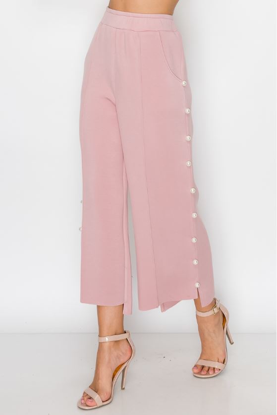 Farrah French Scuba Pearl Pant - Light Colors