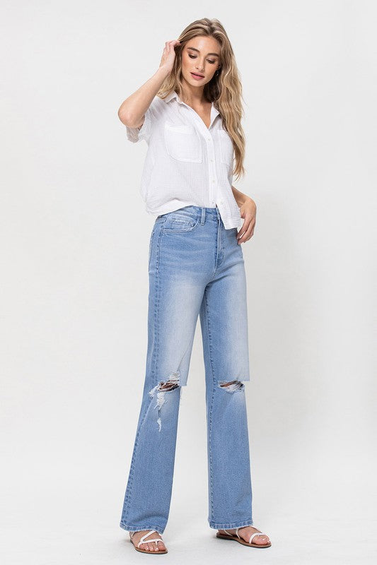 Flying Monkey High Rise Vintage Flare Jeans - Online Only