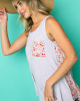 e Luna Mixed Tank Top