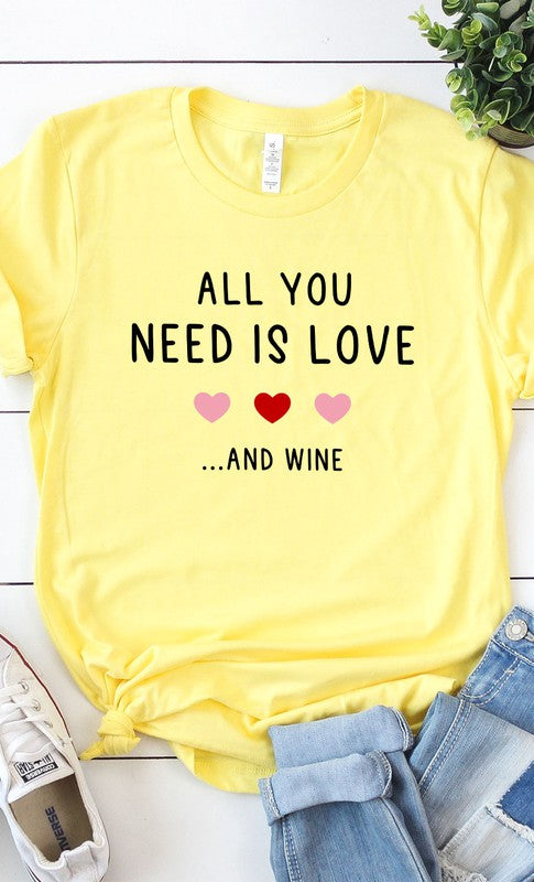 All You Need is Wine Graphic Tee PLUS