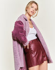 Jade by Jane Colorblock Sherpa Jacket