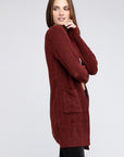 BiBi Twist Knitted Open Front Cardigan With Pockets