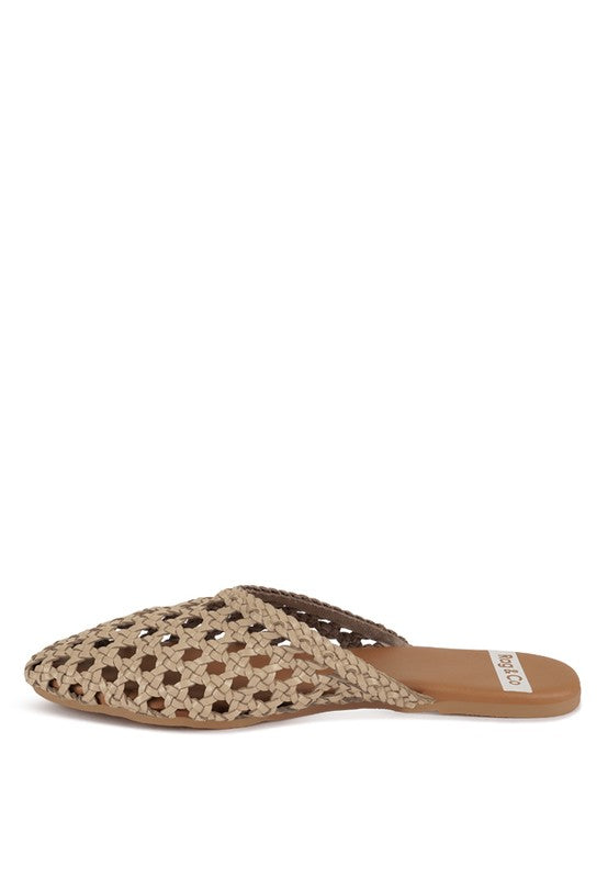 Wendigo Woven Real Leather Mules