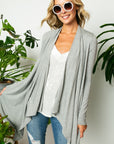 e Luna PLUS Solid Jersey Cascade Cardigan