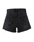 Lilou Distressed Denim Shorts - Online Only