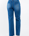 American Bazi High Waist Distressed Wide Leg Jeans