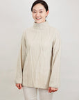 Mock Neck Cable Knitted Tunic Pullover Sweater