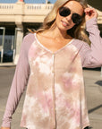 e Luna Tie Dye Mixed Top